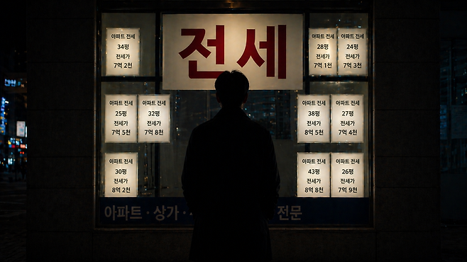 서울 집값 폭등의 본질은 서민 주거 사다리인 '빌라 시장의 멸종'에 있다. 전세사기 공포와 경직된 보증보험 규제가 빌라 수요를 차단하자, 생존을 위한 '집단적 공포'가 아파트 쏠림이라는 기형적 수요를 낳았다. 골목길 김밥집(빌라)의 신뢰가 회복되지 않는 한 아파트값 안정은 불가능하다. /챗GPT 제작 이미지