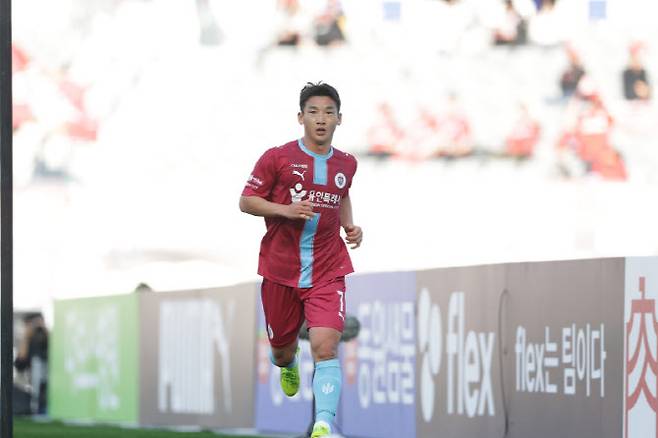 김민우(용인). 사진=한국프로축구연맹