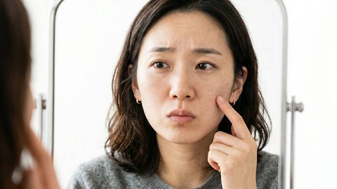 기미, 여드름 자국 등 색소침착은 표피 기저층의 멜라닌 세포에서 생성된다｜출처: Gemini 생성