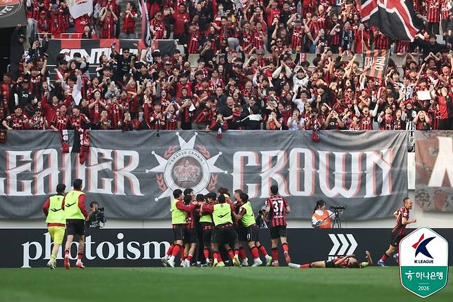 각종 징크스를 깨뜨리며 승승장구하고 있는 FC서울이다. (한국프로축구연맹 제공)