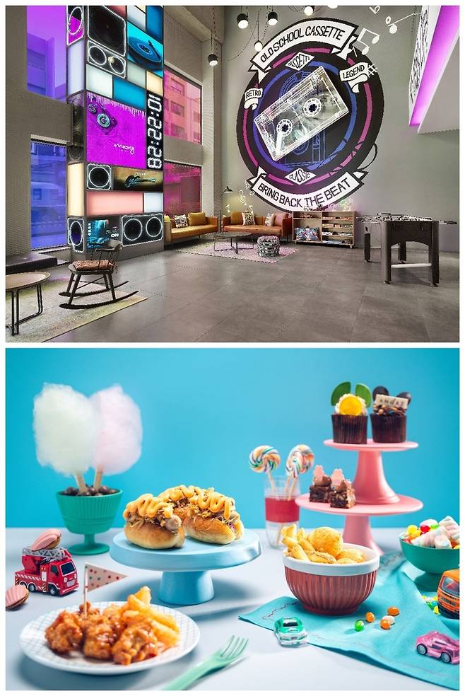 (위) 목시 인사동 서울 전경 (우)안다즈 서울 강남 가정의 달 패키지 대표 이미지