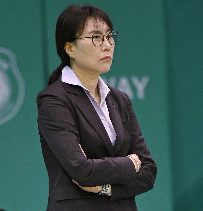 부천 하나은행 정선민 수석코치. WKBL 제공