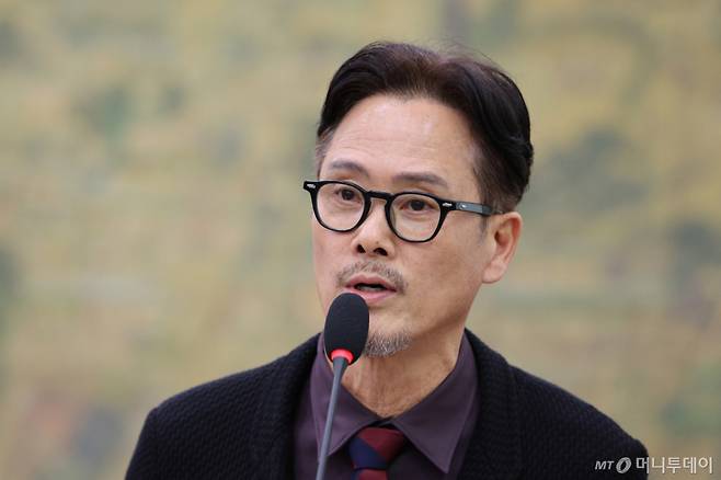 뮤지컬 배우 남경주가 29일 서울 여의도 국회 문화체육관광위원회에서 열린 문화체육관광부 등에 대한 종합감사에서 의원 질의에 답변하고 있다. /사진=머니투데이 DB