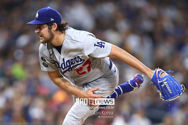 ▲ LA 다저스 시절 트래버 바우어.