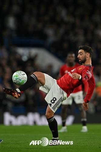 맨유 미드필더 브루노 페르난데스. /AFPBBNews=뉴스1