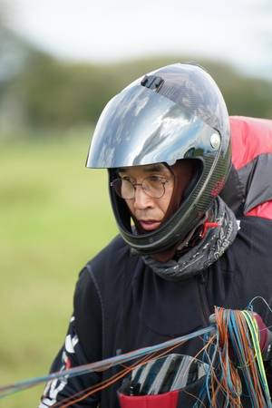 김해패러글라이딩 스쿨 소속 허석주. /김해패러글라이딩 스쿨