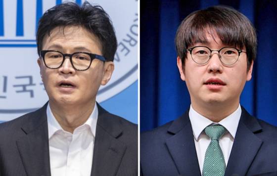 한동훈 전 국민의힘 대표, 하정우 전 AI 미래기획수석비서관. 〈사진=연합뉴스〉