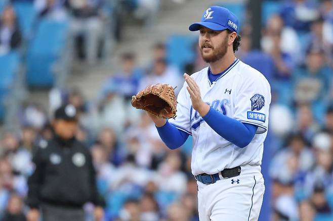 삼성 외국인 투수 오러클린.(삼성 라이온즈 제공)