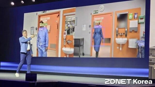 SAS의 AI 기술로 구현한 스테릴 센트럴의 디지털 트윈 환경(사진=지디넷코리아)