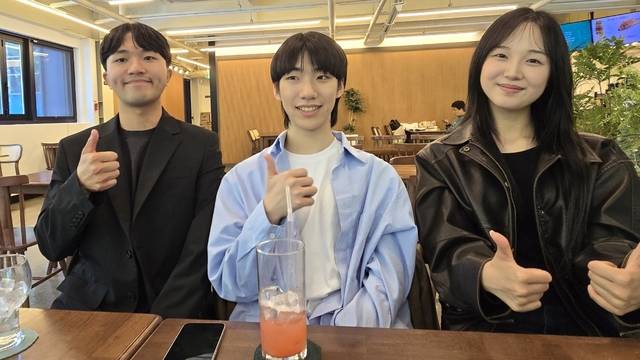 진우찬(왼쪽부터) 학생, 박재준 학생, 박예나 학생. 사진=이준기기자.