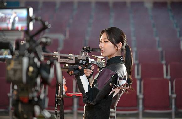 2026 아이치·나고야 아시안게임 사격 국가대표에 뽑힌 오세희 선수. [사진=충북보건과학대학교]