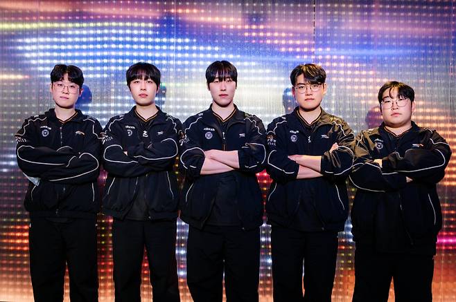 한화생명e스포츠 선수단. 라이엇 게임즈 제공