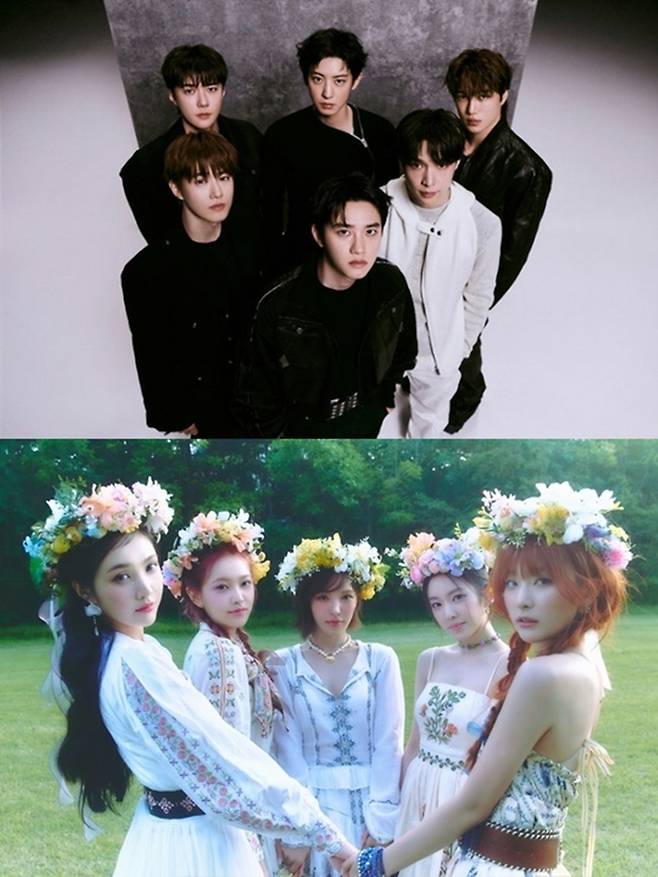 엑소, 레드벨벳. 사진lSM엔터테인먼트