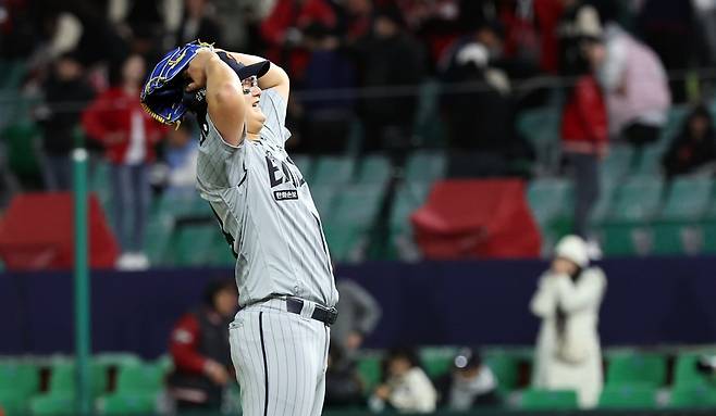 올 시즌 KBO리그의&nbsp;불펜 불안이 지속되고 있다.&nbsp;LG 유영찬, 한화 김서현(사진), 두산 김택연&nbsp;등&nbsp;대표&nbsp;마무리투수들의 이탈도 한 요인이다. 뉴시스