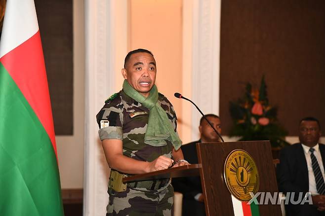 마이클 랜드리아니리나 마다가스카르 임시 대통령 [신화=연합뉴스 자료사진. 재판매 및 DB 금지]