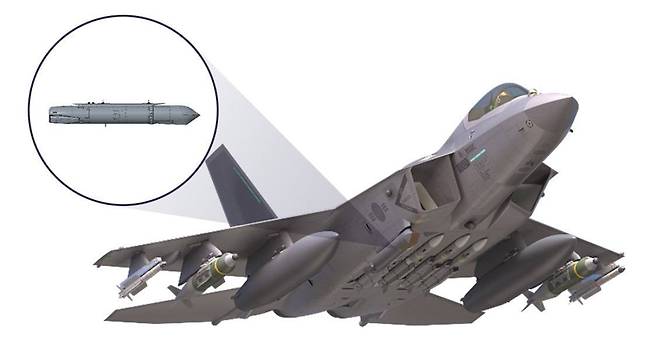 한국형 전투기(KF-21)에 탑재된 한화시스템의 EO TGP./한화시스템 제공