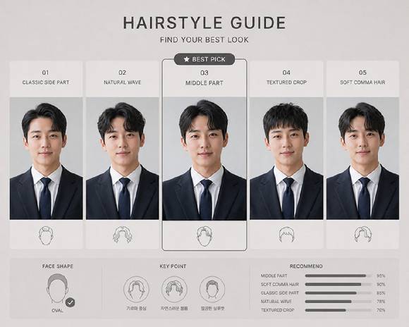 챗GPT 이미지 2.0을 사용해 다양한 머리 스타일로 바꾼 결과 [사진=챗GPT AI 생성 이미지]