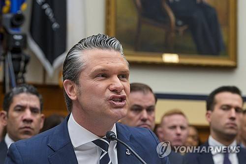 피트 헤그세스 미국 국방부(전쟁부) 장관 [워싱턴 AP=연합뉴스 제공]