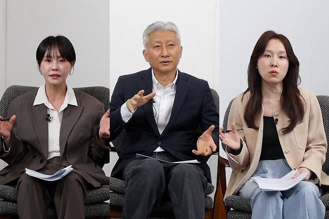 (왼쪽부터) 양지영 신한 프리미어 패스파인더 전문위원, 심형석 법무법인 조율 수석전문위원, 김예림 법무법인 심목 대표변호사