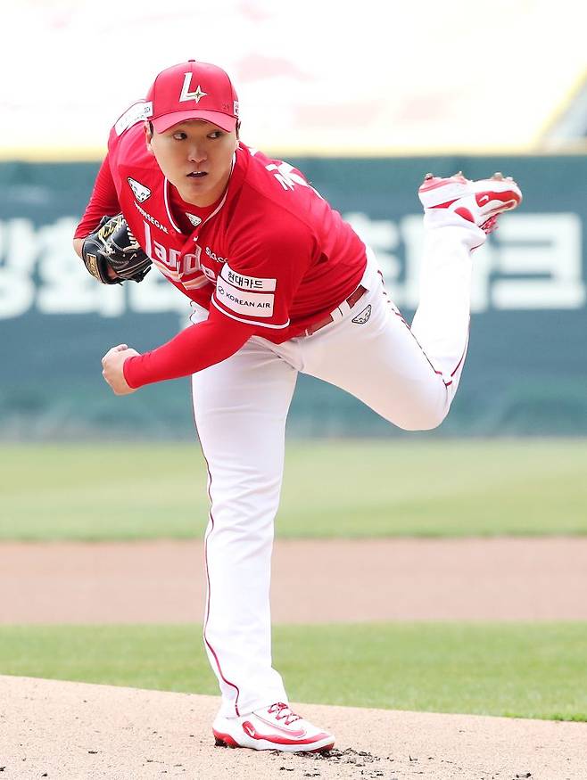 ▲ 위닝시리즈 확정 선봉장 중책을 맡고 30일 대전 한화전 선발로 나가는 김건우 ⓒSSG랜더스