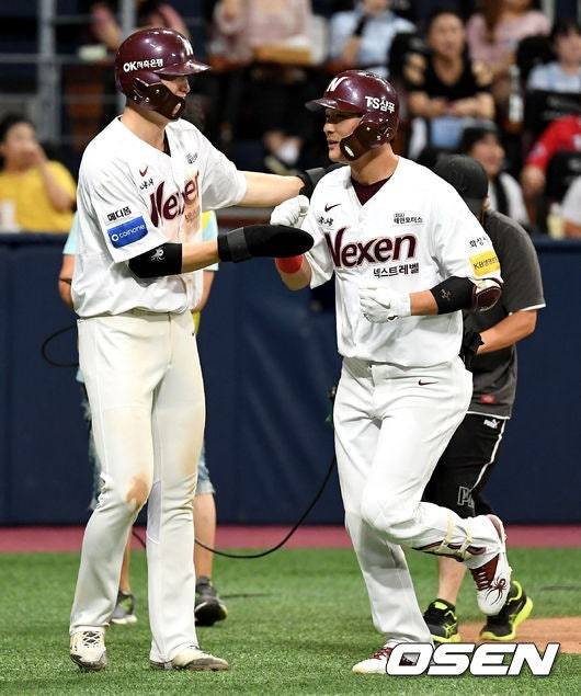 2018시즌 임병욱(왼쪽)과 김하성.