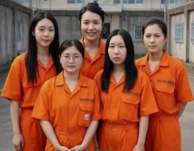AI로 만든 청주 여자교도소 수감자들. 틱톡 캡처