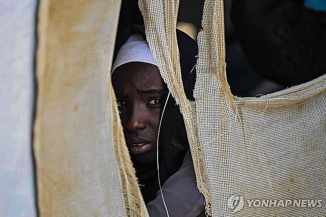 수단 피란민 [AFP 연합뉴스 자료사진. 재배포 및 DB 금지]