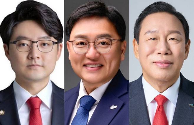 사진 왼쪽부터 하헌휘(개혁신당)·조상호(민주당)·최민호(국민의힘) 세종시장 후보. (사진=선관위 제공)