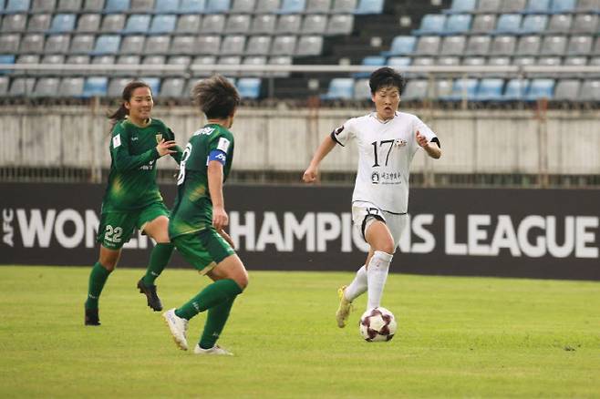 북한 내고향여자축구단. 사진=AFC