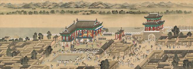 김홍도 '평양감사향연도'(사진=국립중앙박물관)
