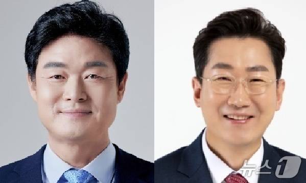 민선 9기 강원 원주시장 선거에 도전하는 더불어민주당 구자열 후보(왼쪽)와 국민의힘 원강수 후보. 사진은 정당 순. (재판매 및 DB금지)/뉴스1