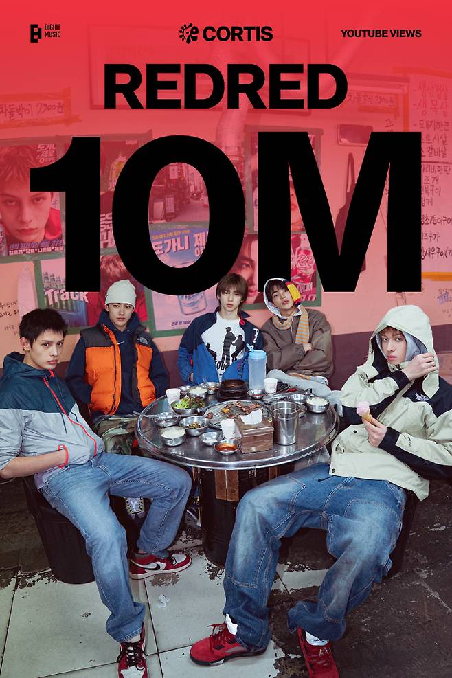 코르티스 ‘레드레드’ 뮤비 1000만 뷰 돌파 (제공: 빅히트 뮤직)