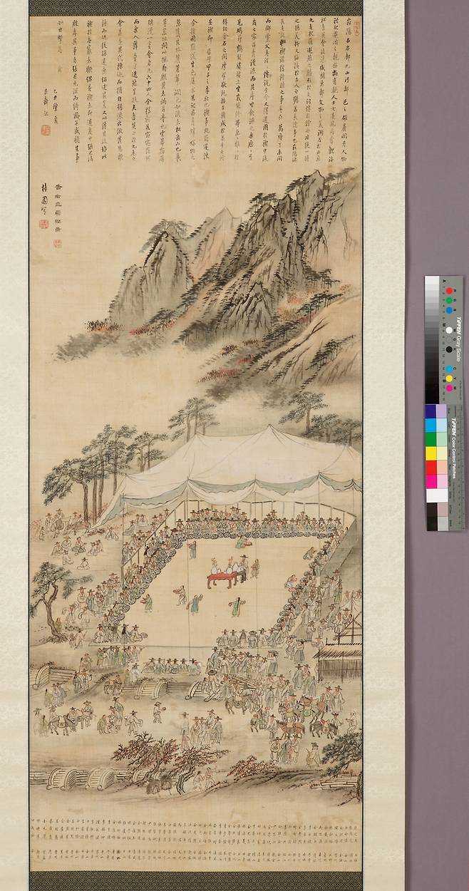 김홍도의 ‘기로세련계도’(1804년경), 개인소장 <국립중앙박물관>