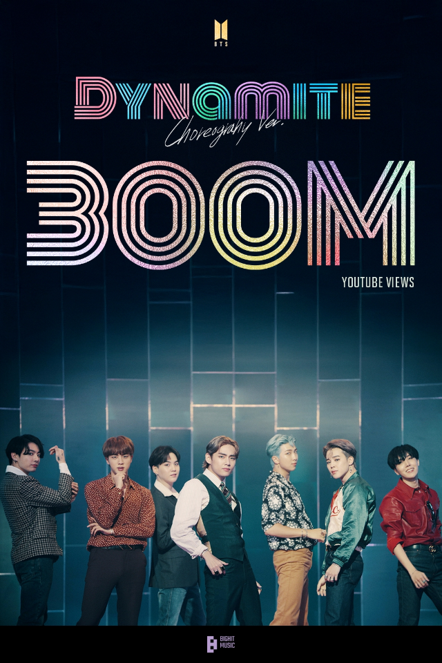 그룹 방탄소년단의 ‘Dynamite (Choreography ver.)’ 뮤직비디오가 4일 오전 11시를 기점으로 유튜브 조회 수 3억 뷰를 돌파했다.