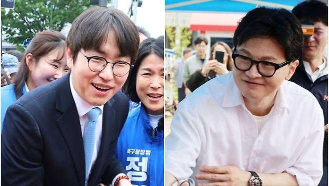 하정우 전 청와대 AI 수석과 한동훈 전 국민의힘 당대표. 연합뉴스