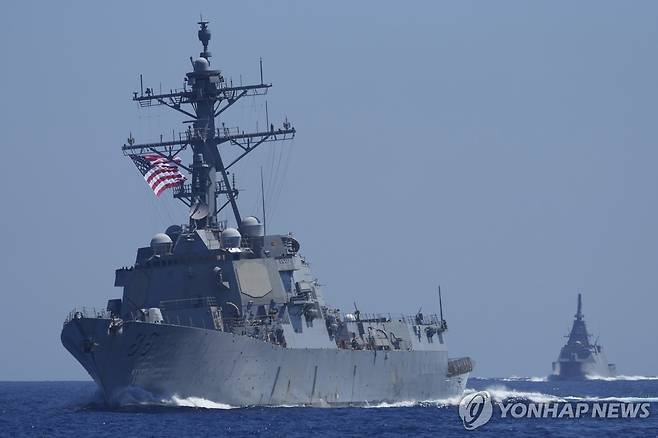 미 구축함(기사와 관련 없음) [AP 연합뉴스 자료사진 재판매 및 DB 금지]