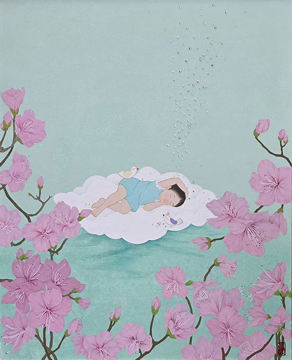 황혜정作 ‘진달래꽃 필 때’