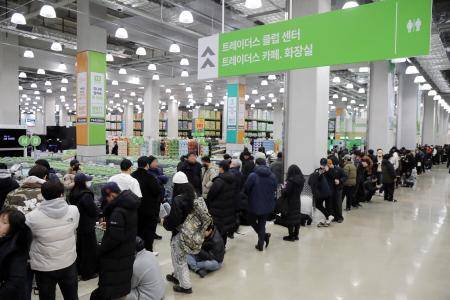 지난해 2월 트레이더스 마곡점 오픈 첫날 모습 / 제공=이마트