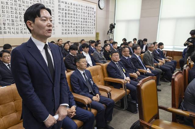 국조특위 증인 선서 또 거부한 박상용 검사. 연합뉴스 자료사진.