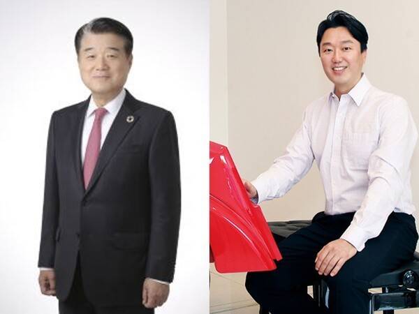 김종섭 삼익악기 회장(왼쪽)과 김민수 삼익악기 부회장 / 사진 = 삼익악기