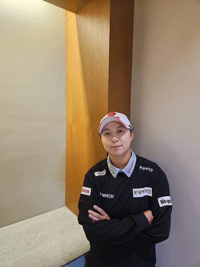 김효주가 7일 NH투자증권 레이디스 챔피언십 대회장인 경기 용인 수원CC 클럽하우스에서 포즈를 취하고 있다.