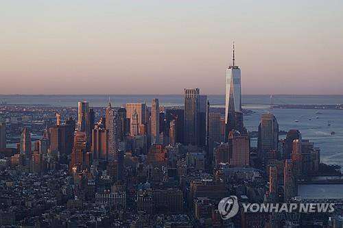 뉴욕 맨해튼 빌딩들 [UPI 연합뉴스 자료사진. 재판매 및 DB 금지]