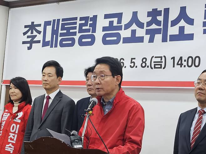 국민의힘 김상훈 의원이 발언 중이다. /김재욱기자