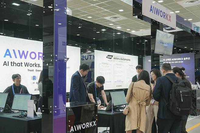 AIWORKX는 'AI EXPO KOREA 2026'에 참가했다(사진 제공:AIWORKX)