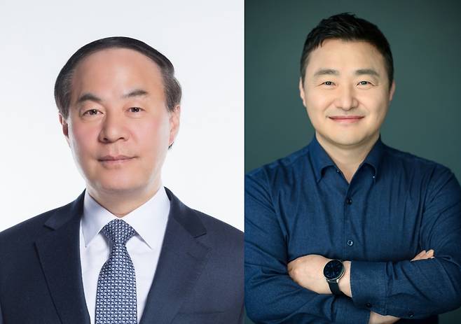 전영현(왼쪽) 삼성전자 디바이스솔루션(DS)부문장 부회장과 노태문 디바이스경험(DX) 부문장 사장. 사진 제공=삼성전자