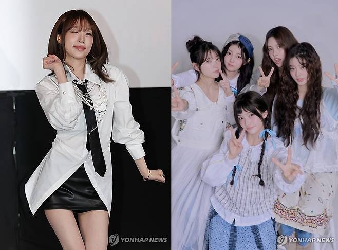 가수 최예나(좌)와 걸그룹 아일릿(우) [연합뉴스 자료 사진·빌리프랩 제공. 재판매 및 DB 금지]
