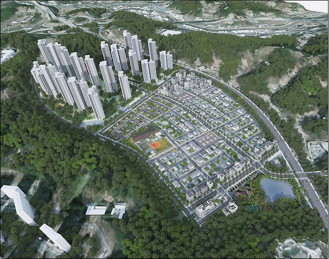 포항 이동지구 도시개발 사업 조감도. /포항시제공