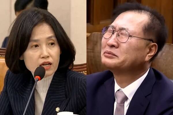 국회 법제사법위원회에서 질의하는&nbsp;조국혁신당 박은정 의원(왼쪽),&nbsp;내란 중요임무 종사 등 혐의로 기소돼 1심 결심공판에서 오열하는&nbsp;박성재 전 법무부 장관