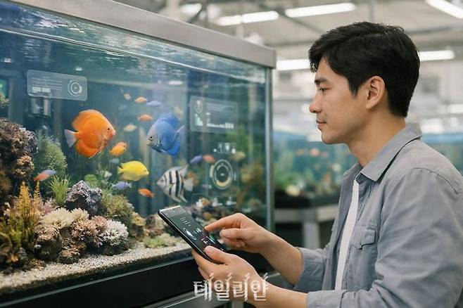 해양수산부가 2030년까지 관상어산업 규모를 5150억원으로 키우고 혁신 기술을 접목한 반려문화를 확산하는 제3차 관상어산업 육성 종합계획을 수립했다. ⓒ데일리안 AI 이미지 생성