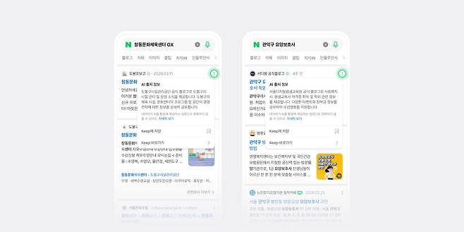 인공지능(AI)을 활용해 네이버 검색 결과에서 일부 블로그 상세 정보를 제공하는 화면 예시 [사진=네이버]